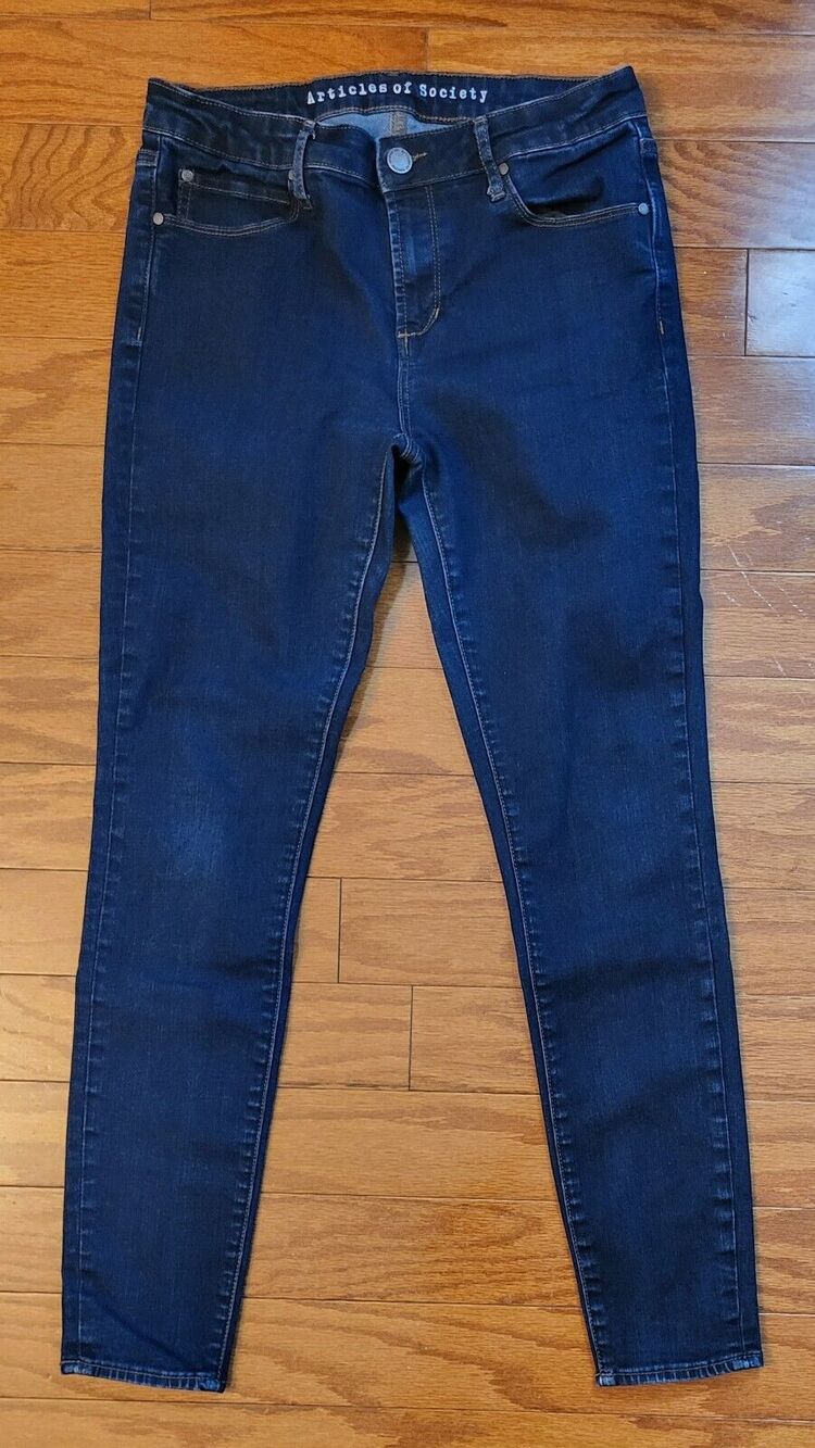 Articles of Society Women's Skinny Jeans Size 29 Mya Dark Wash Blue Inseam 28 in